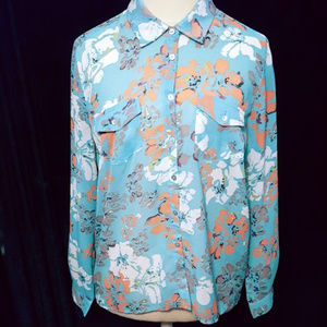 Buffalo Jeans by Buffalo Floral Sequin Button Top S